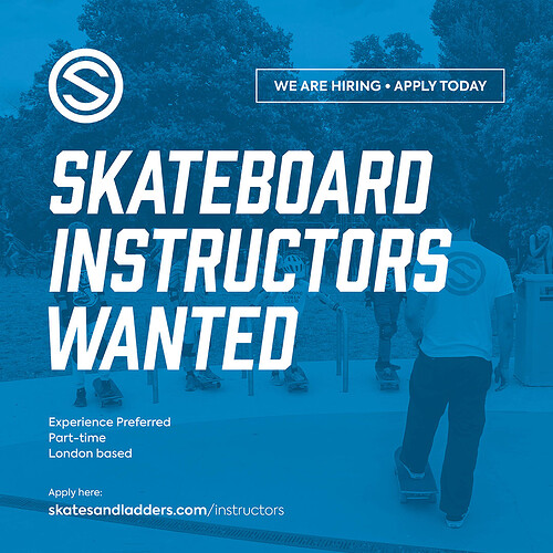 Skates & Ladders Instructors Wanted