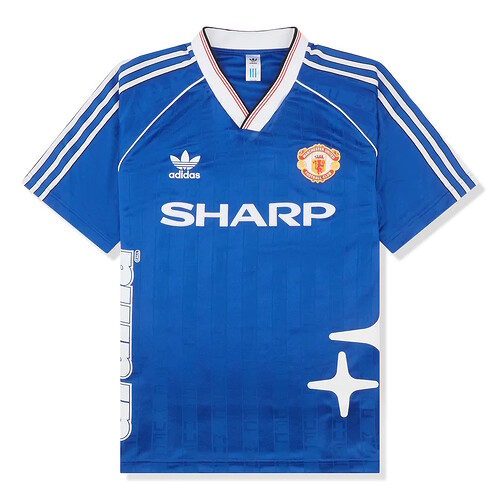 Drama-call-x-manchester-united-1988-blue-jersey-t-shirt-ip5544-crepslocker-front