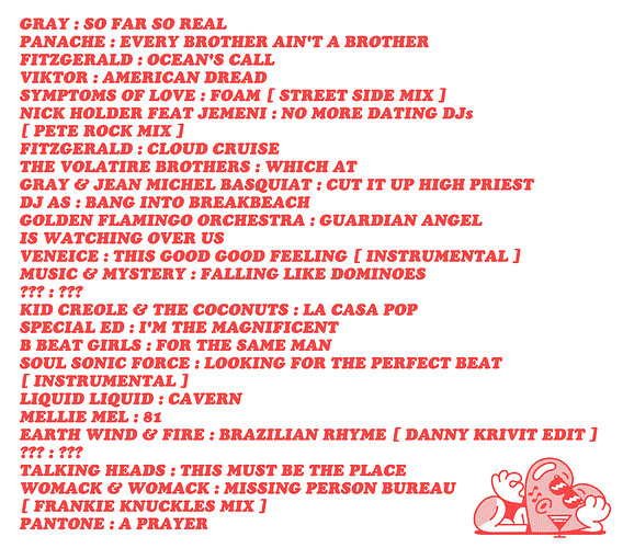 RIPE RADIO TRACKLIST JPEG